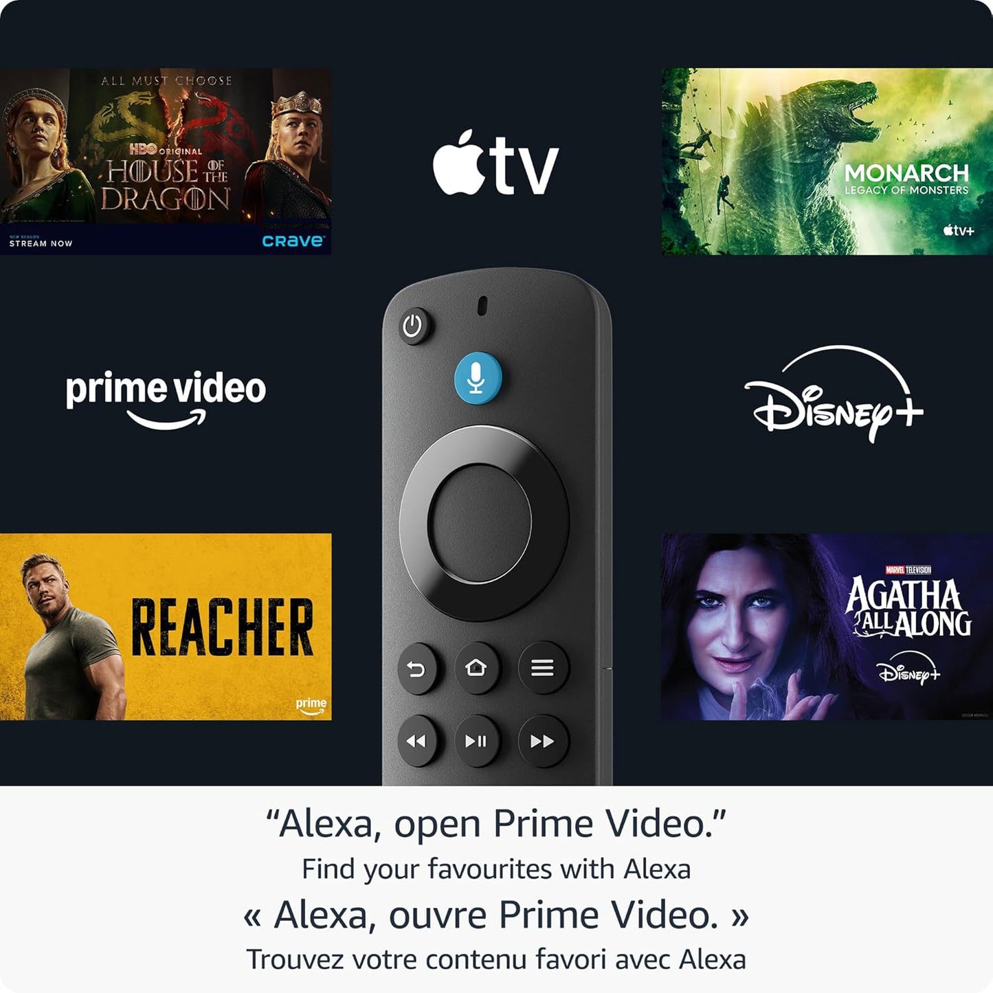 Amazon Fire TV Stick HD (2024) Media Streamer with Alexa Voice Remote